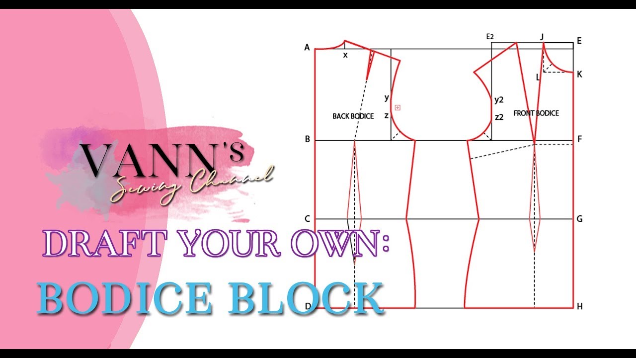 Draft Your Own: Bodice Block! // Pattern Making Tutorial- Womenswear