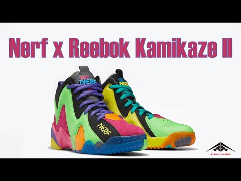 Nerf x Reebok Kamikaze II Shoes Exclusive Look & Release Date + Price 2021