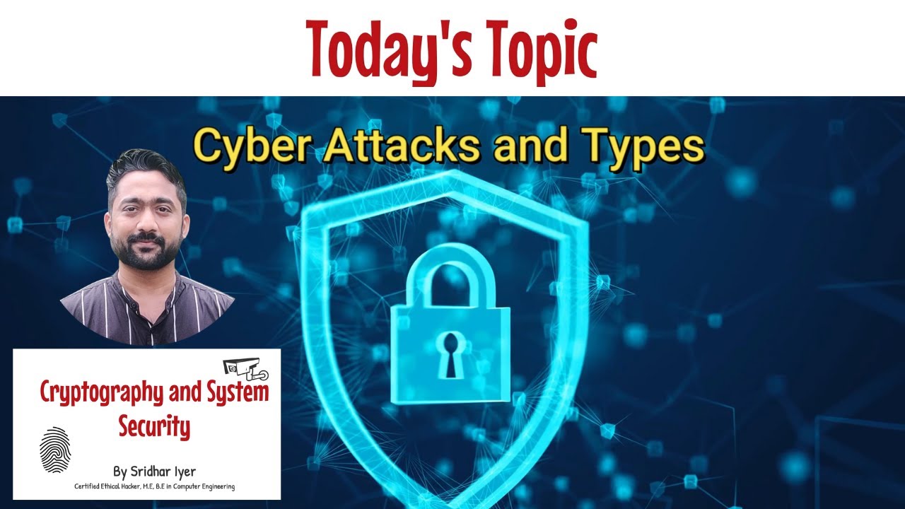 Types of Cyber Attacks | DOS Attack | Phishing | Man in The Middle | Sridhar Iyer