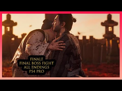 Ghost of Tsushima Finale (Final Boss/ALL ENDINGS) Hard Difficulty PS4 Pro No Commentary