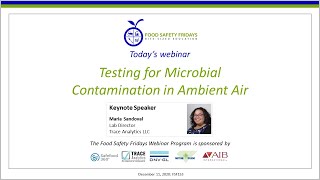Testing for Microbial Contamination in Ambient Air