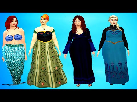 Disney Princesses Were Fat! Funny videos about Princess Disney.