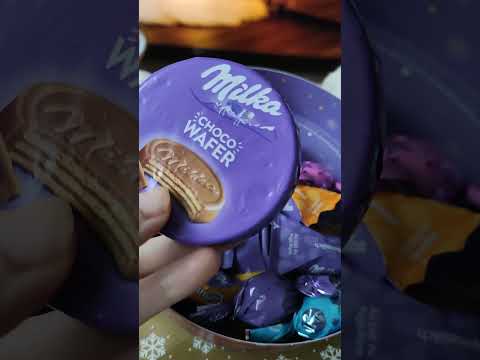 milka christmas selection box #milka #chocolate #candy #food #asmr