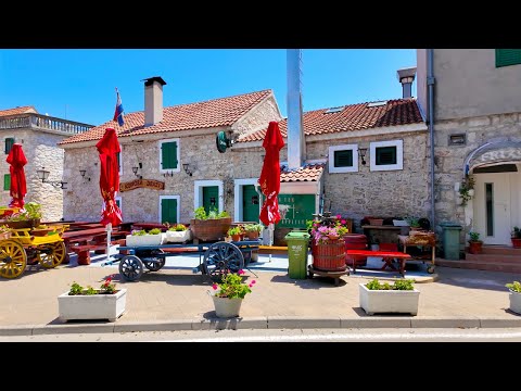 Vodice Croatia 4K Old Town Walking Tour 2025