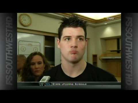 Jamie Benn postgame interview 21 Mar 2010