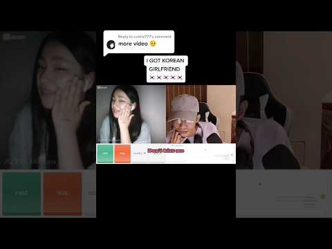 I got korean girlfriend on omeTV #ometv #dating #minichat #omegle #mcrizare #gaeun