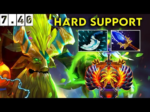 Treant Protector 🌳 Immortal Hard Support  - Dota 2 Patch 7.40 Pro Pub Gameplay
