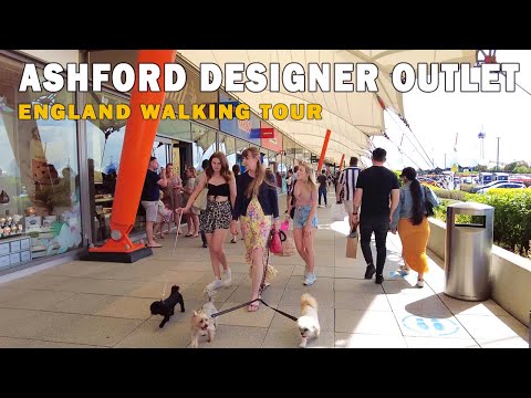 ???????? Walking in Ashford Designer Outlet 4K, England