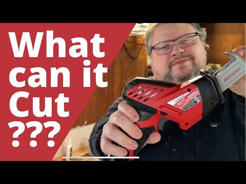 M12 Hackzall.  What can it cut? Non fuel version of Milwaukee’s 12 volt one handed reciprocating saw