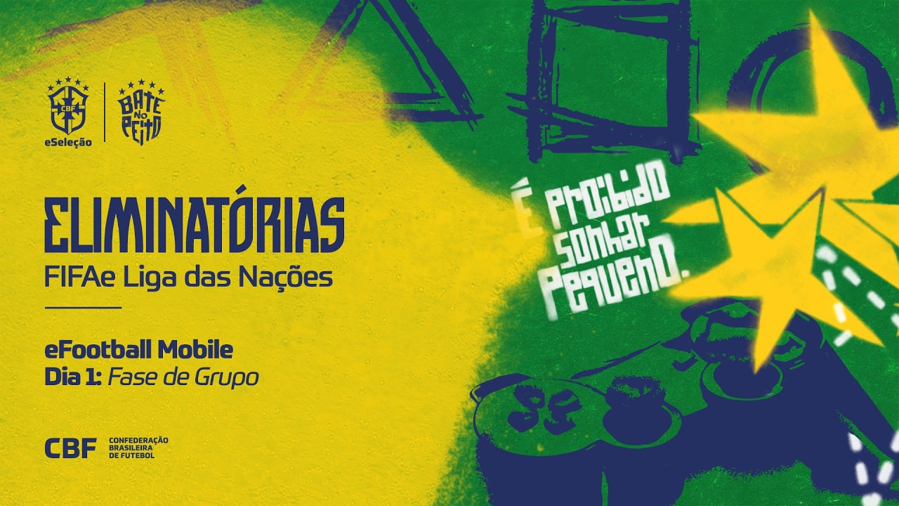 AO VIVO: Eliminatórias FIFAe Liga das Nações eFootball Mobile - Dia 1: Fase de Grupo