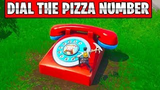 fortnite week 8 challenges dial the pizza and durrr burger number guide fortnite battle - pizza fortnite number