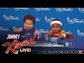 Press Conference With Baby Steph Curry and Baby LeBron