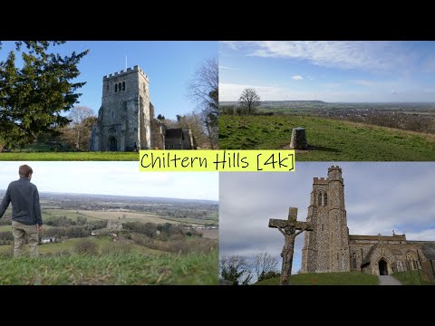 A scenic hike in the Chiltern Hills  - Great Missenden to Ellesborough -  10 miles -  [4K]