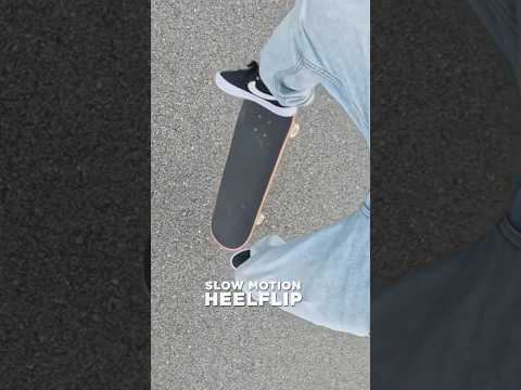 POV Heelflip in Slow Motion 🎥💨 #heelflip #skateboarding #skate #skatetricks  #skateboardingtrick