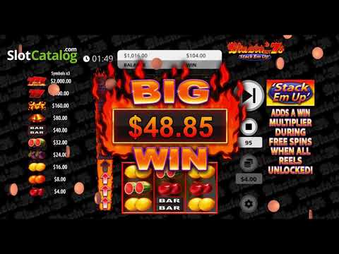 Blazin Hot 7s Stack Em Up gameplay video