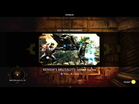 MKX KRYPT UNLOCK : Kenshi's Brutality "Instant Karma" (-4,19)