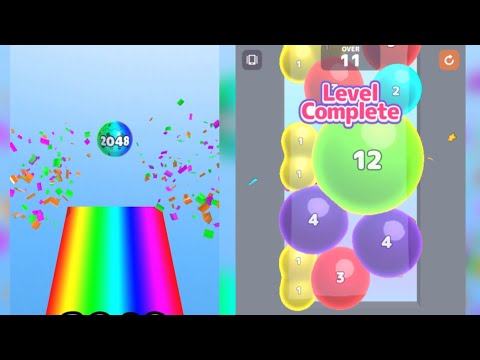2048 | Melty Bubble healing puzzle vs Ball Merge 2048 gameplay #cutiepie22yt