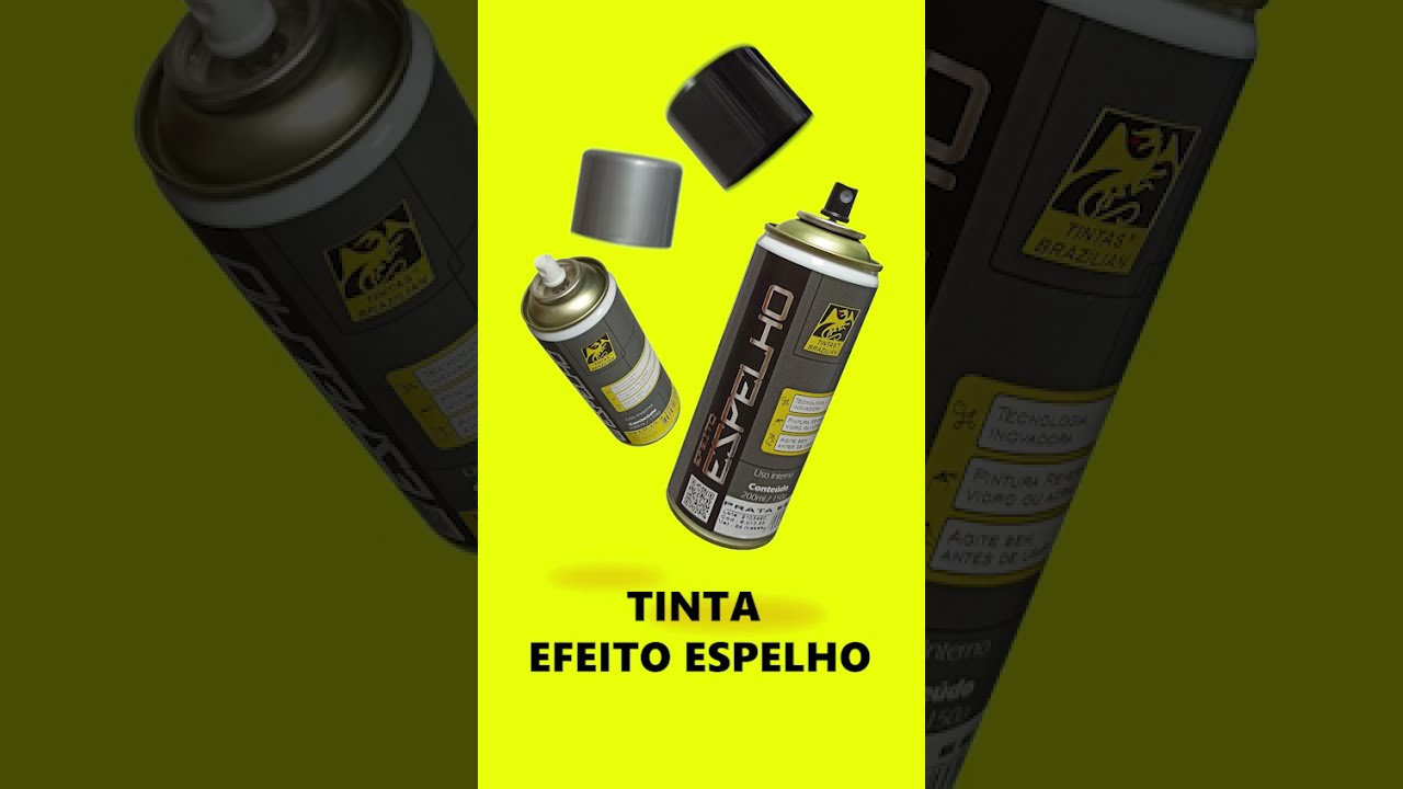 Veja o resultado do Spray Tinta Efeito Espelho - Tintas Brazilian
