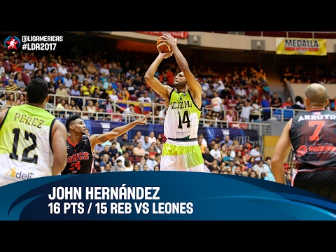 John Hernandez 16 PTS / 15 REB vs Leones - Grupo D - DIRECTV Liga de las Americas 2017