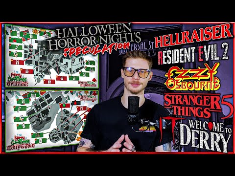 NUOVA mappa delle speculazioni su Halloween Horror Nights 2026 (Orlando e Hollywood) HHN 35