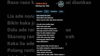 Download lagu Lirik DJ Tabola Bale  #liriklagu #viraltiktok #shorts mp3