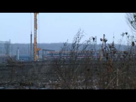 2 Pociągi przy budowie obwodnicy Gliwice - Sośnica