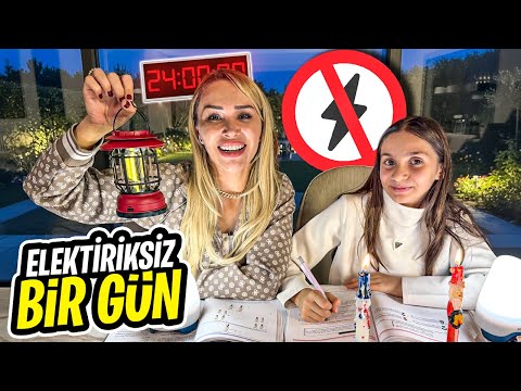 SPENDING A DAY WITHOUT ELECTRICITY FOR 24 HOURS!?