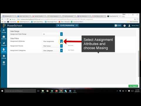 Printing A Missing Assignment Report In Powerteacher Pro Separated By Missing Assignment