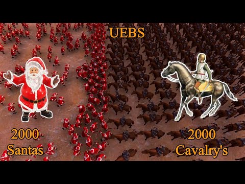2000 Cavalry's vs 2500 Santas | Ultimate Epic Battle Simulator |