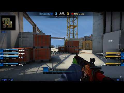 CS:GO POV Benjamin 'blameF' Bremer (29-6) vs Mad Lions on de_vertigo