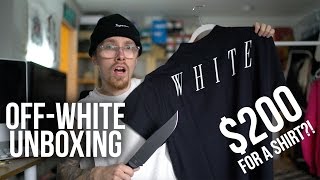 Off-White Unboxing | $200 ON A T-SHIRT?!