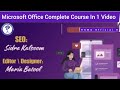 Microsoft Office Full Crash Course With Certificate Word Excel Powerpoint Access Outlook Tutorial