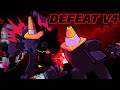 Human Black and Black Sings Defeat V4