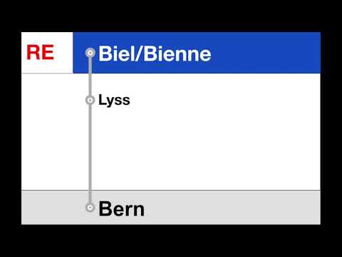 SBB Ansagen / annonces CFF • RE • Biel – Lyss – Bern (De, Fr)