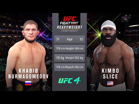 Khabib Nurmagomedov vs Kimbo Slice Full Fight - UFC Fight Of The Night