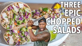 3 Epic, Healthy AF Chopped Salads / 3 Ensaladas Picadas