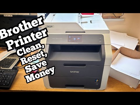 How clean, reset and save money with a Brother DCP9020CDW printer.