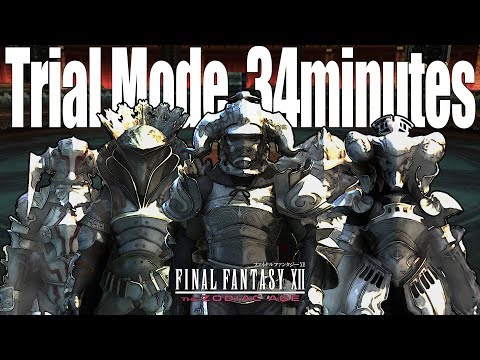 Final Fantasy XII The Zodiac Age - Trial Mode Speedrun (33:51) No Dark Energy/Seitengrat/Guests/etc.