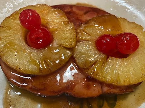 Glazed Pineapple Ham Steak Recipe