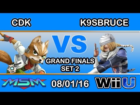 MSM 60 - A2 | Charliedaking (Fox) Vs. NIPS | K9sBruce (Sheik) Grand Finals Set 2 - Smash Wii U