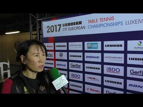 Team-EM 2017: Jie Schöpp nach dem knappen Sieg gegen Niederlande im Halbfinale