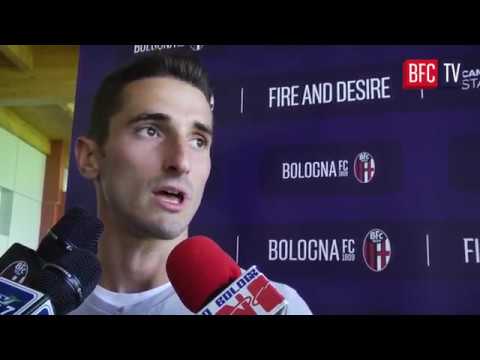 Presentazione di Federico Mattiello dal ritiro del Bologna F.C. 1909 (30/07/2018)