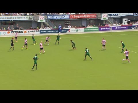 Het enige doelpunt van Sparta - Cercle Brugge van Van Moorsel