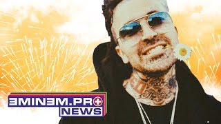 Yelawolf was hit in the face with a  bottle rocket during the show, but he didn’t stop  performing