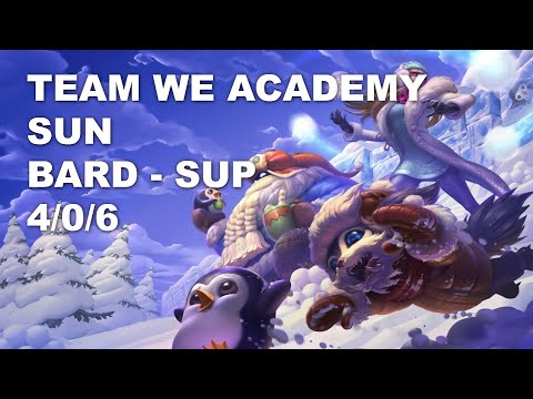 Team WE Academy Sun Sup Bard vs Taric - KR Challenger Patch 10.9