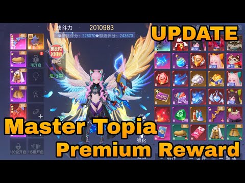Update - Master Topia Premium Reward - Free Set Fashion Skin + Mount + Wing + Skin + Pet + Cuppon DM
