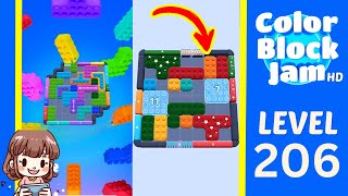 Solusi Level 206 Color Block Jam