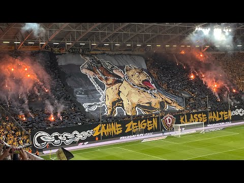 Dynamo Dresden Kaiserslautern Choreo Pyro K-Block