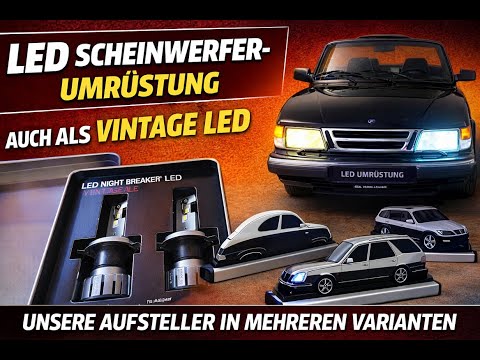 Osram H4 Vintage LED, wir zeigen den Unterschied im Saab 900 Turbo und neues in unserem Online Shop!