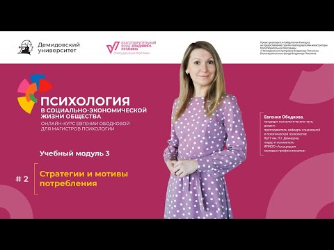 Стратегии и мотивы потребления